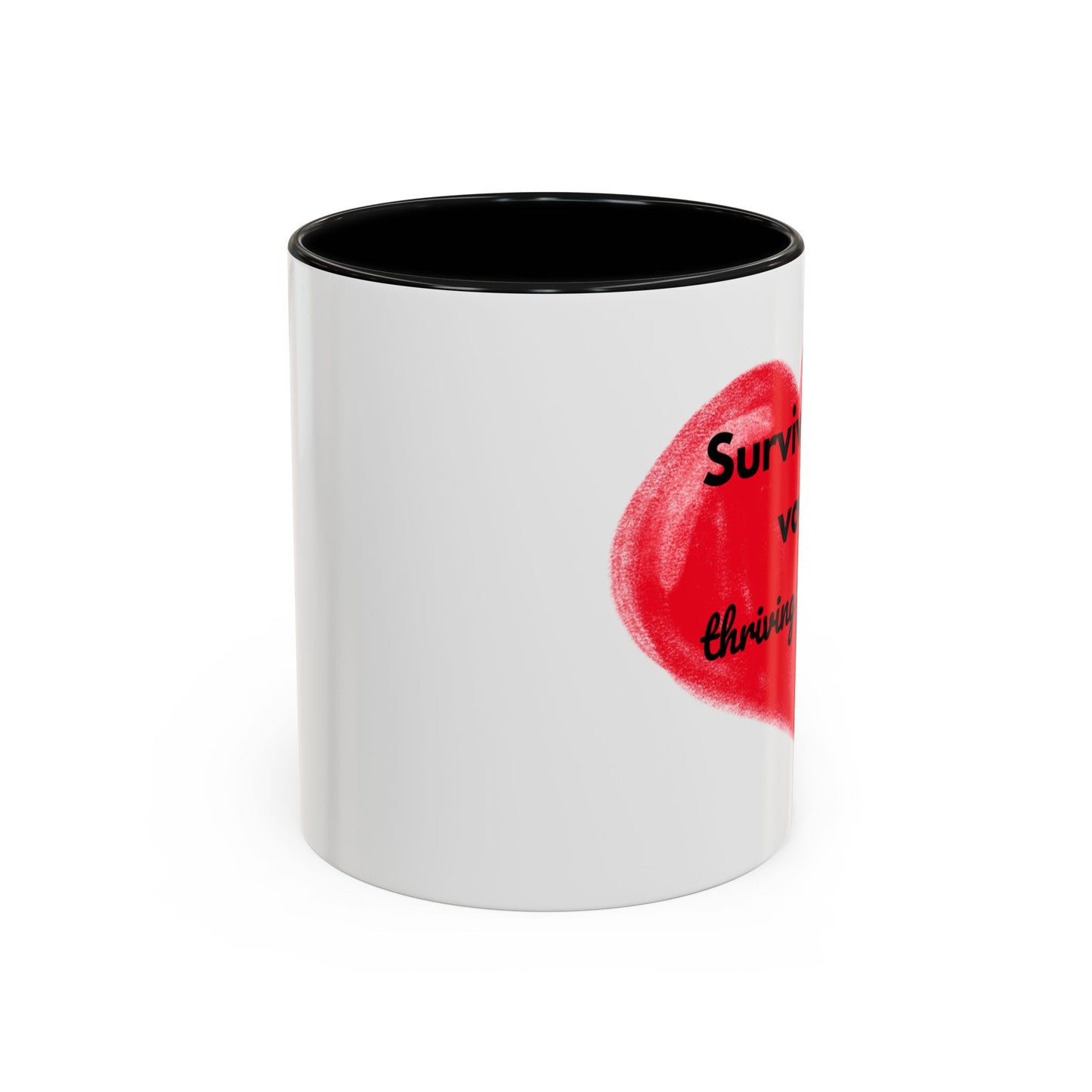 Accent Coffee Mug "Survived the vows, thriving the chaos (11, 15oz)