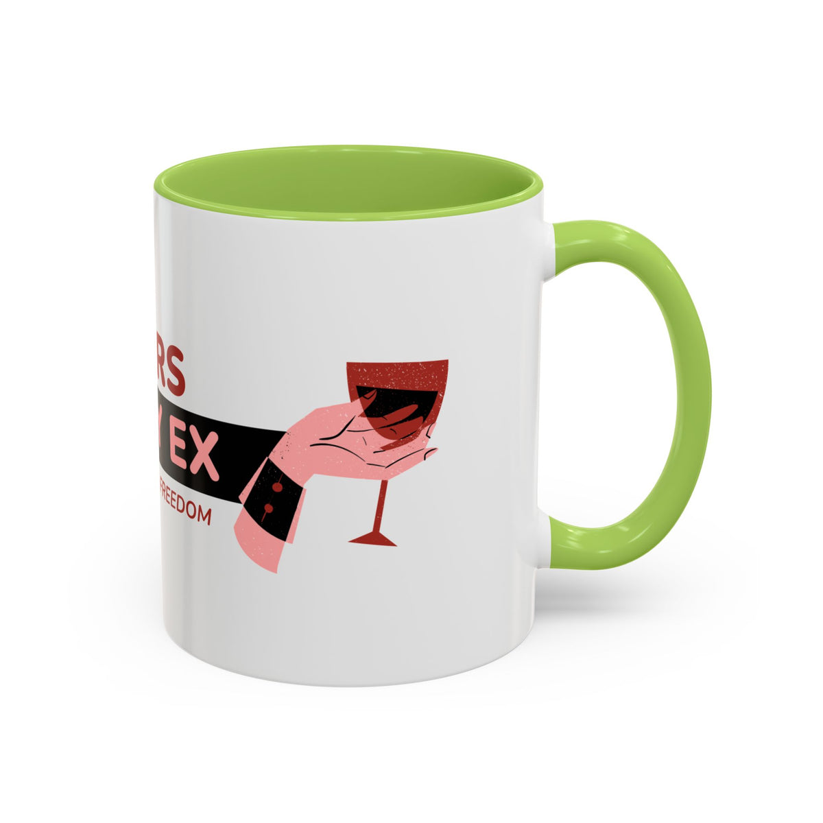 Coffee Mug — "Tears of My Ex" Funny Breakup Wine Lover Accent Mug (11/15 oz)