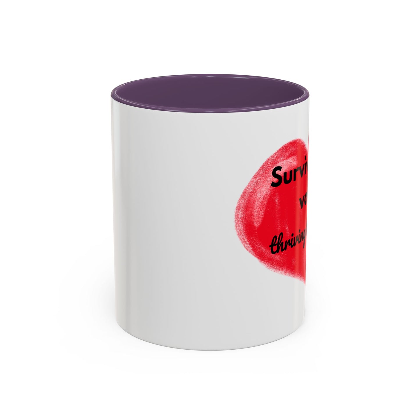 Accent Coffee Mug "Survived the vows, thriving the chaos (11, 15oz)