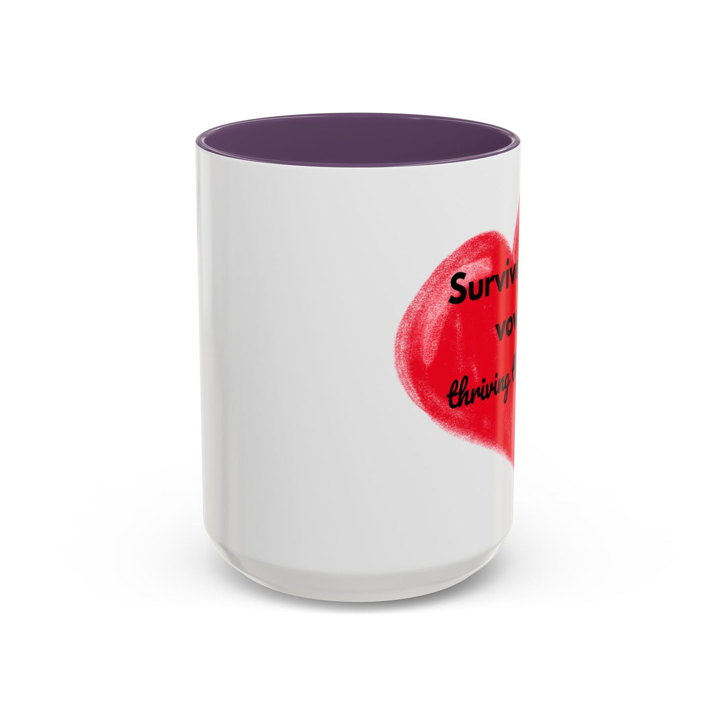 Accent Coffee Mug "Survived the vows, thriving the chaos (11, 15oz)