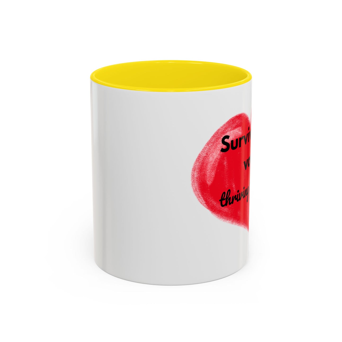 Accent Coffee Mug "Survived the vows, thriving the chaos (11, 15oz)