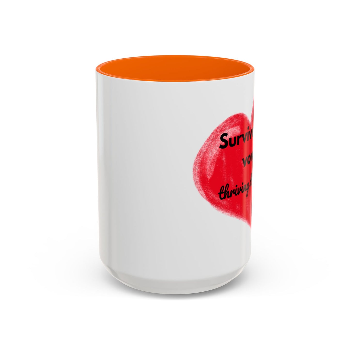 Accent Coffee Mug "Survived the vows, thriving the chaos (11, 15oz)