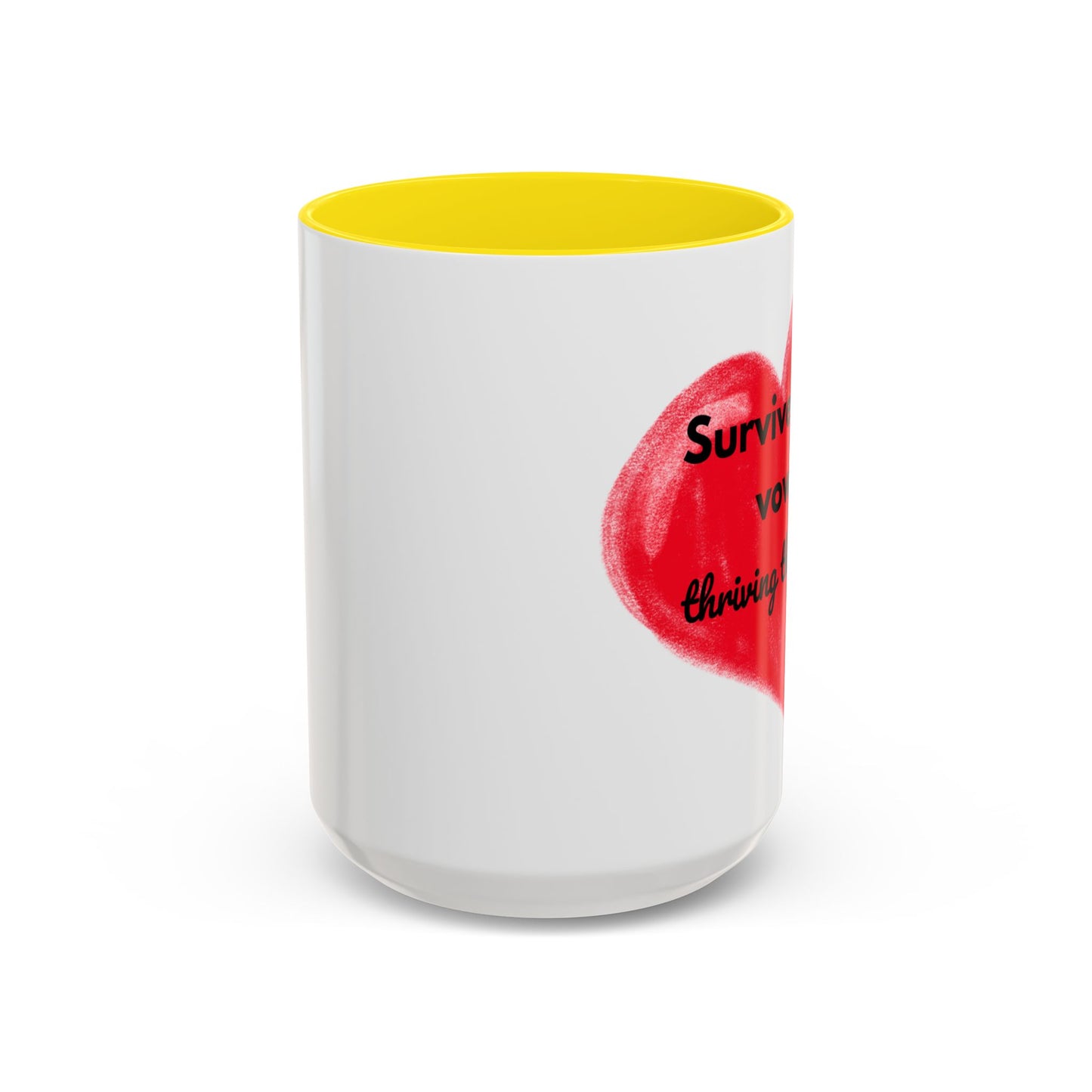 Accent Coffee Mug "Survived the vows, thriving the chaos (11, 15oz)