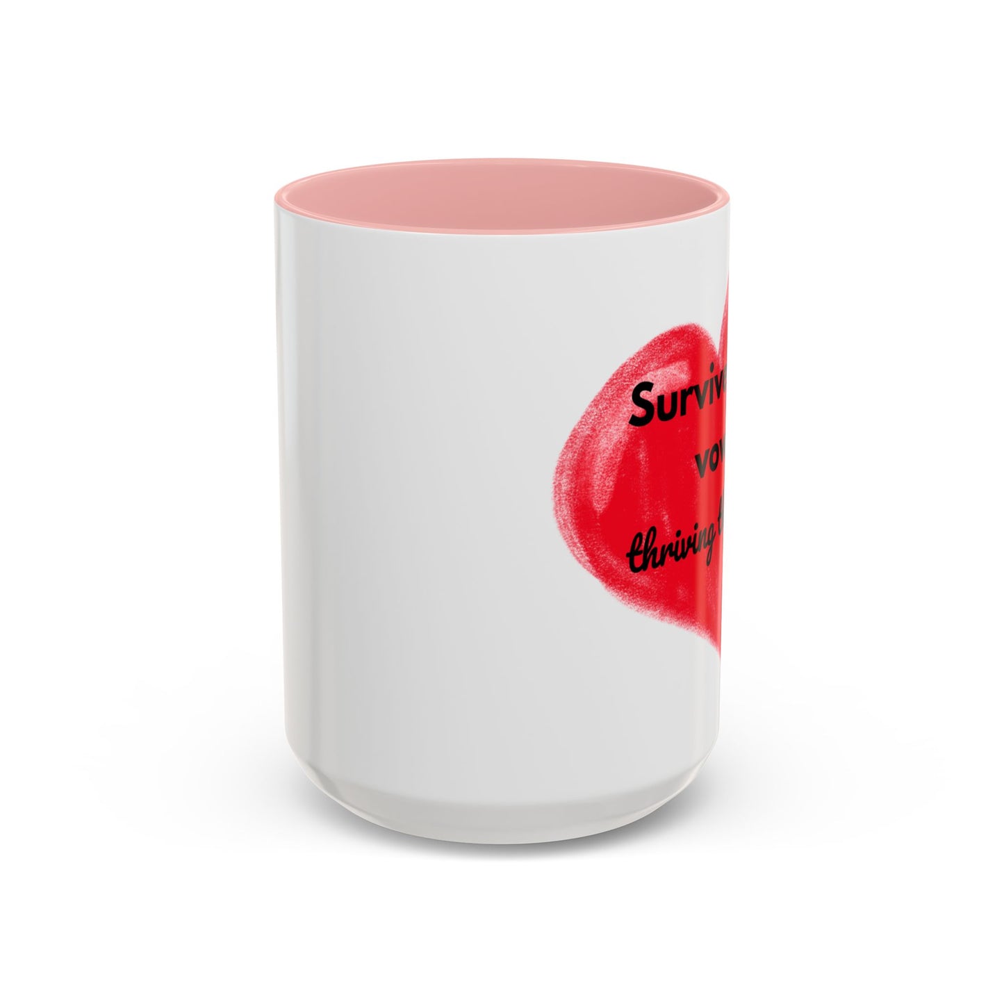 Accent Coffee Mug "Survived the vows, thriving the chaos (11, 15oz)