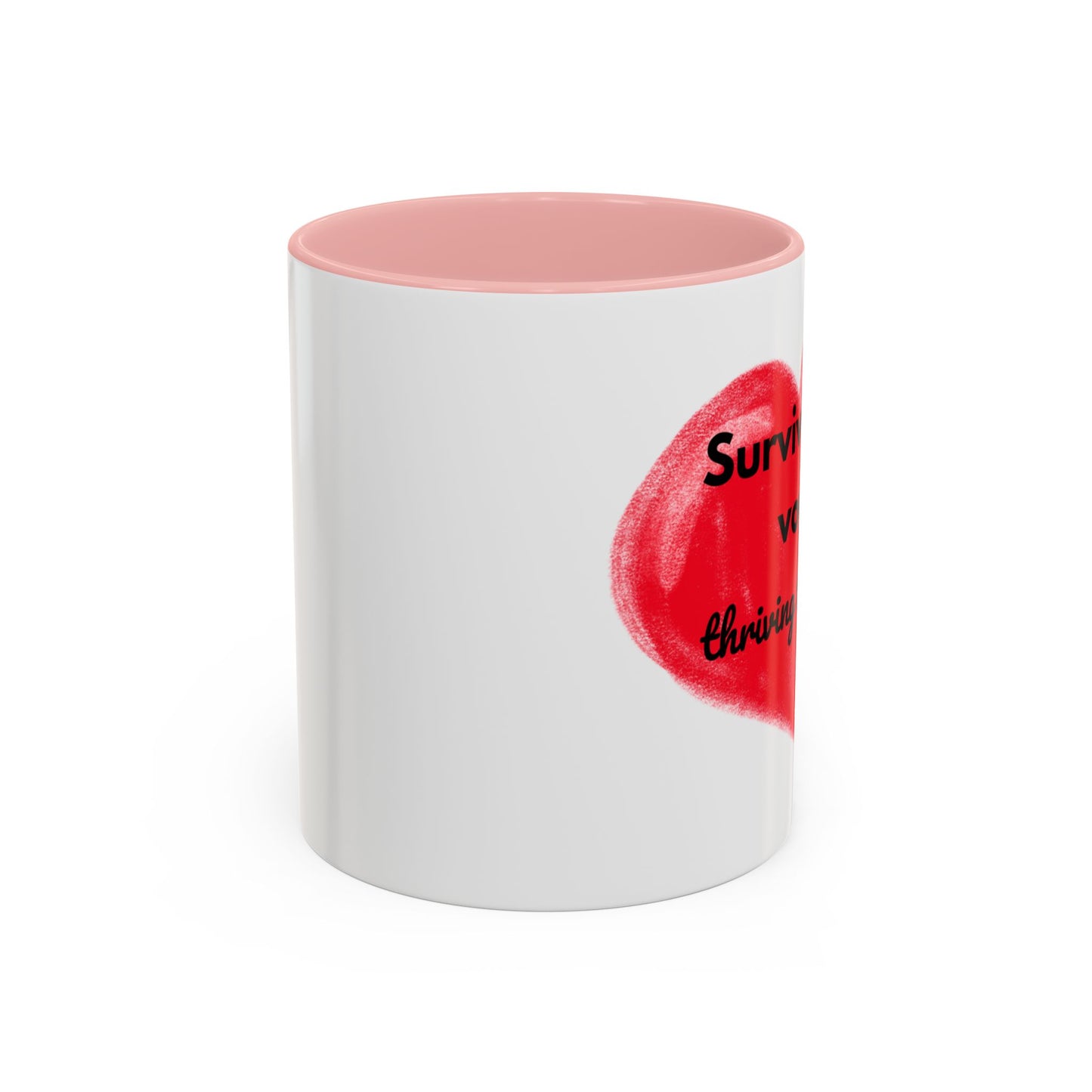 Accent Coffee Mug "Survived the vows, thriving the chaos (11, 15oz)