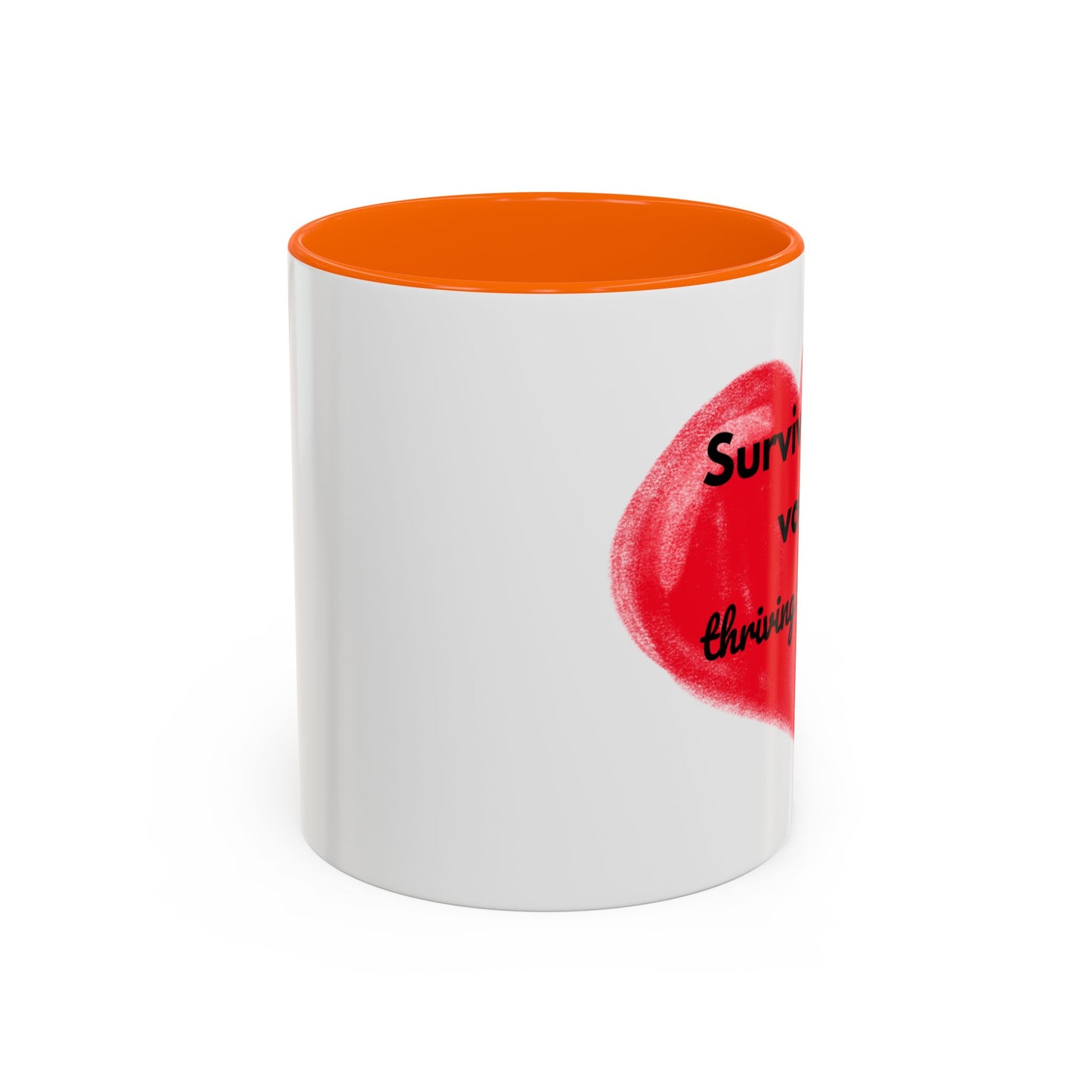 Accent Coffee Mug "Survived the vows, thriving the chaos (11, 15oz)