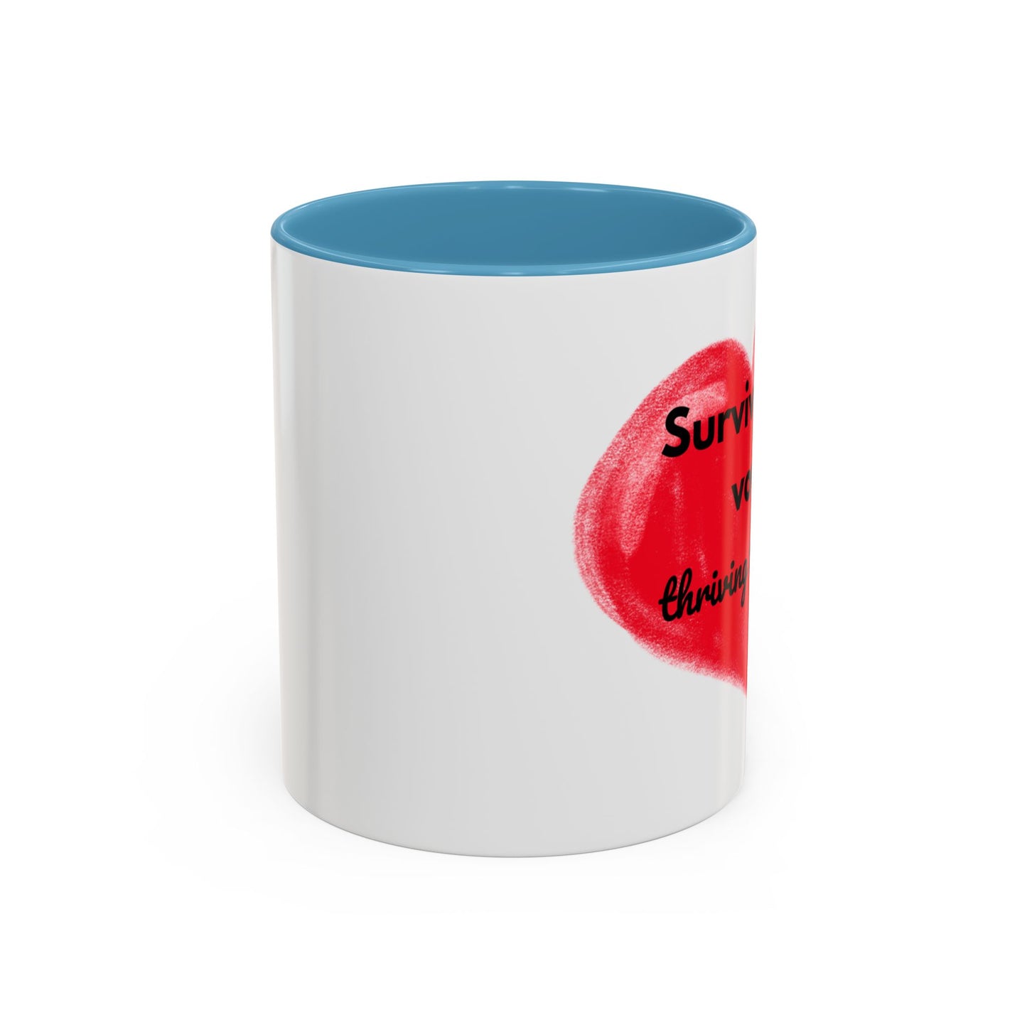 Accent Coffee Mug "Survived the vows, thriving the chaos (11, 15oz)